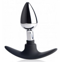 Анальная металлическая пробка Master Series Dark Invader Anal Plug Metal, Small