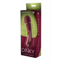 Вібратор мікрофон Dream Toys Dinky Curved Wand Jacky O бордовий