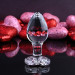 Анальная пробка стеклянная размер M ADAM ET EVE RED HEART GEM GLASS PLUG MEDIUM