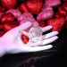 Анальная пробка стеклянная размер M ADAM ET EVE RED HEART GEM GLASS PLUG MEDIUM