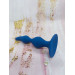 Анальная пробка волна Loveshop Blue 12.5 см*3 см