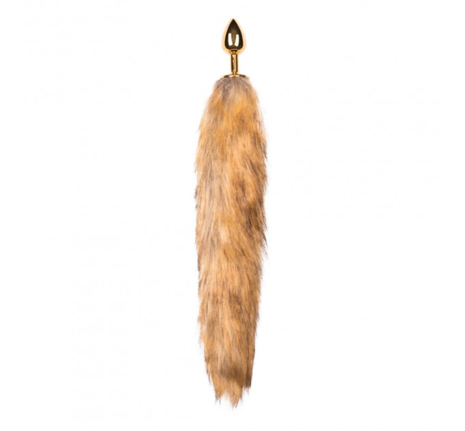 Анальная пробка с хвостиком песец S длина 40 см Fox Tail Plug Easy Toys