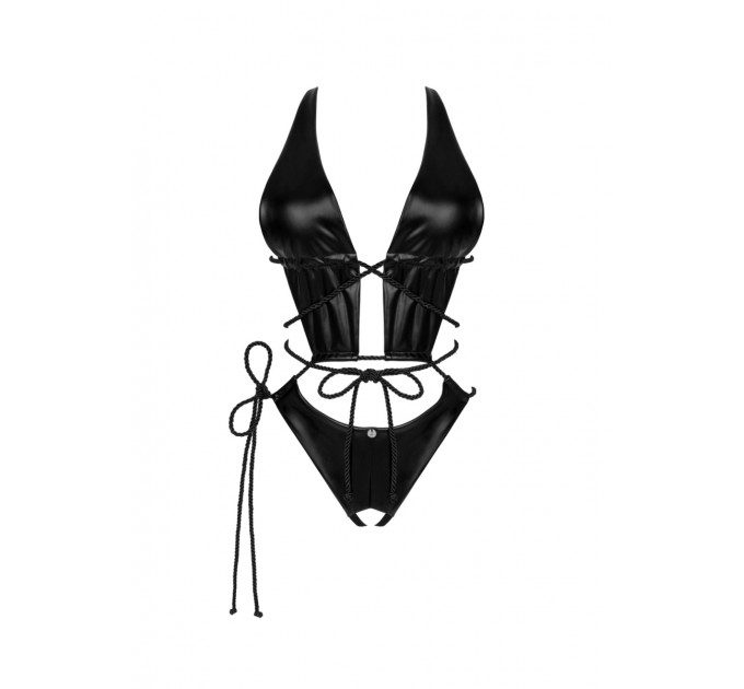 Боди виниловое Obsessive Cordellis crotchless teddy O/S