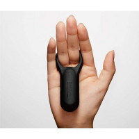 Эрекционное кольцо с вибрацией SVR Plus Tenga, силиконовое, черное, 9.7 х 3.8 см