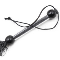 Кнут черный, прозрачная ручка FLOGGER, 39 см
