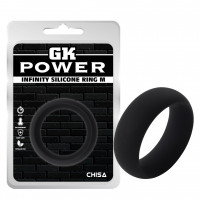 Кольцо эрекционное Chisa GK Power Infinity Ring M,черное