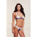 Комплект Baci Lingerie з мереживом та відкритим доступом, квітковий візерунок, S/M