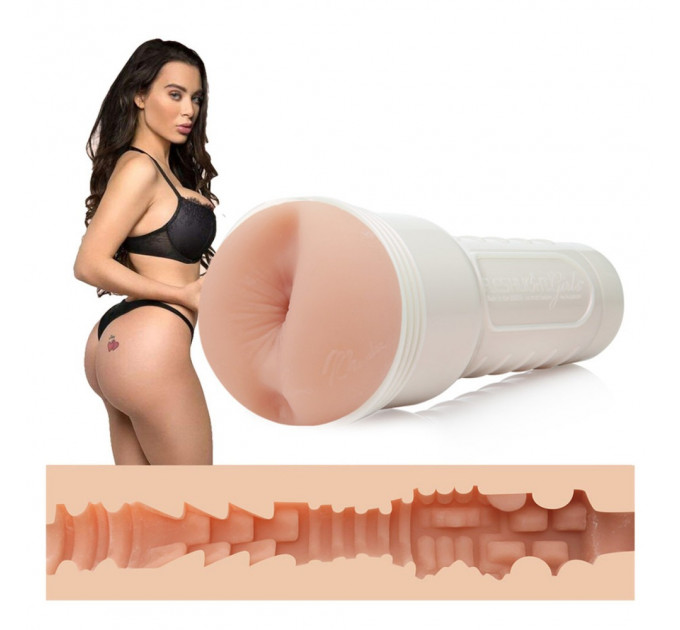 Мастурбатор анус в колбе Fleshlight Girls Lana Rhoades, киберкожи (Superskin), телесный