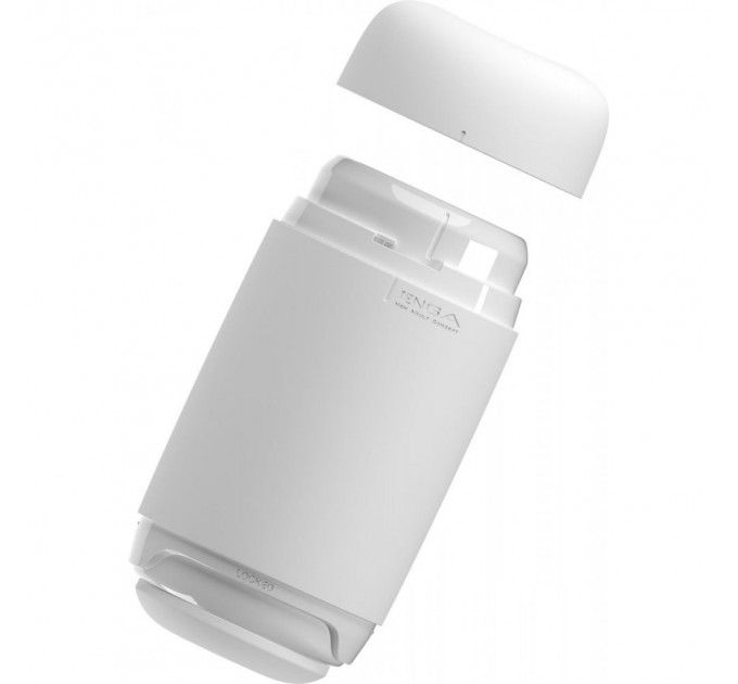 Мастурбатор нереалистичный Tenga Puffy Sugar White, рельефный, белый