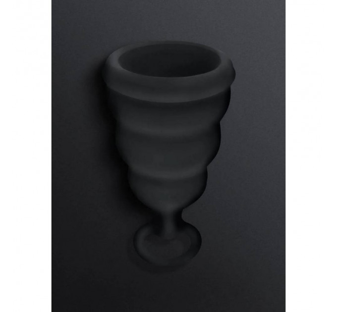 Менструальная чаша Gcup Gvibe, S, черная, 6 х 3.5 см
