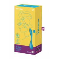 Мультивибратор SATISFYER G-Spot Flex 5+ управление телефоном, голубой