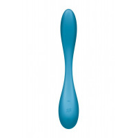 Мультивибратор SATISFYER G-Spot Flex 5+ управление телефоном, голубой