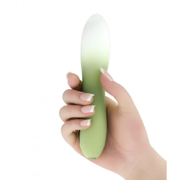 Міні вібратор для точки G Every Night Toys з кольоровим світлодіодом, зелений градієнт