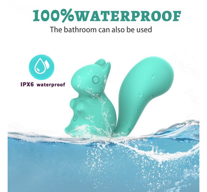 Міні-вібратор кліторальний Every Night Toys Debbie у формі білочки білий, 10 режимів вібрації