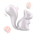 Мини-вибратор клиторальный Every Night Toys Debbie в форме белочки белый, 10 режимов вибрации