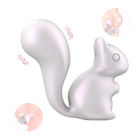 Міні-вібратор кліторальний Every Night Toys Debbie у формі білочки білий, 10 режимів вібрації