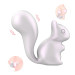 Мини-вибратор клиторальный Every Night Toys Debbie в форме белочки белый, 10 режимов вибрации