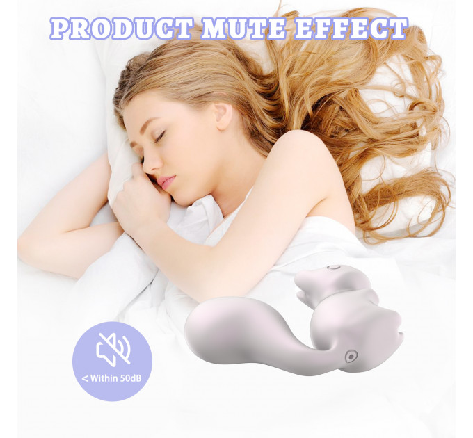 Мини-вибратор клиторальный Every Night Toys Debbie в форме белочки белый, 10 режимов вибрации