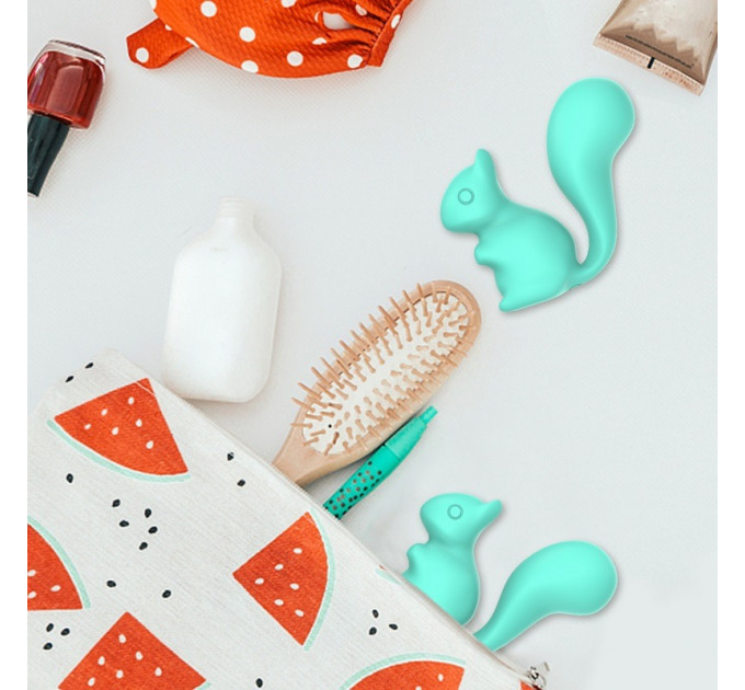 Міні-вібратор кліторальний Every Night Toys Debbie у формі білочки білий, 10 режимів вібрації