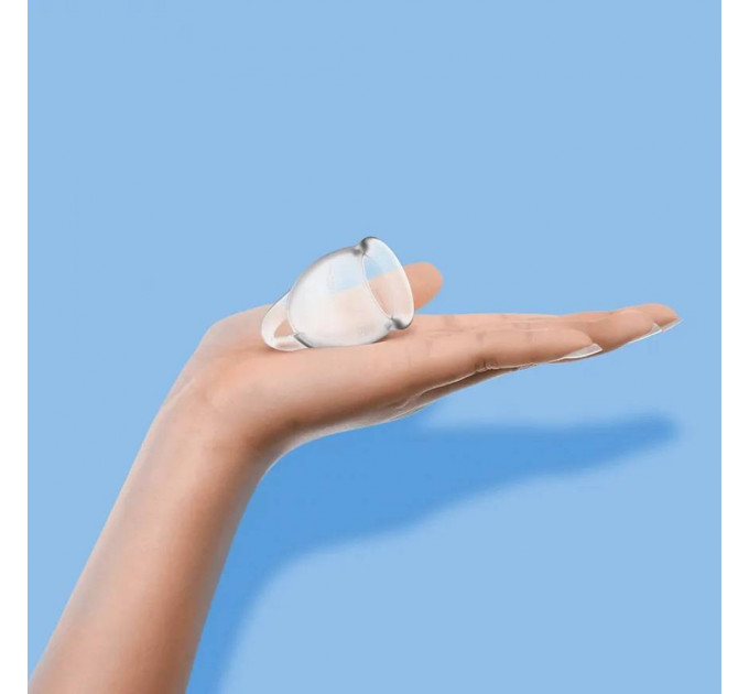 Набір менструальних чаш Satisfyer Feel Confident Menstrual Cup 15 мл та 20 мл, прозорі
