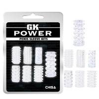 Насадка на член Chisa GK Power Penis Sleeve Kits рельефная с открытой головкой (цена за 1шт)