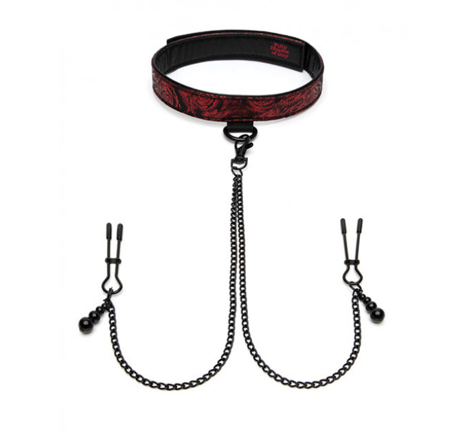 Ошейник с зажимами на соски Sweet Anticipation Fifty Shades of Grey Collar Nipp