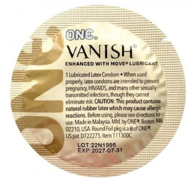 Набор презервативов One Vanish Hyperthin, 5 штук