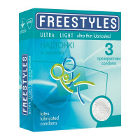 Презервативы ультратонкие FREESTYLES Ultra Ligh латексные, 0.04 мм (цена за упаковку, 3 шт.) Презервативы ультратонкие FREESTYLES Ultra Ligh латексные, 0.04 мм (цена за упаковку, 3 шт.)
