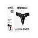 REA047 Трусики для страпона Ouch!, кожаные, черные, One Size