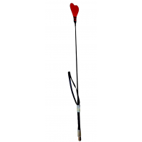 Стек у вигляді серця DS Fetish чорно-червоний