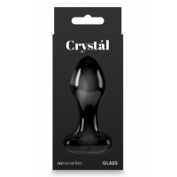 Скляна пробка NS Novelties CRYSTAL HEART BLACK