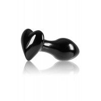 Скляна пробка NS Novelties CRYSTAL HEART BLACK