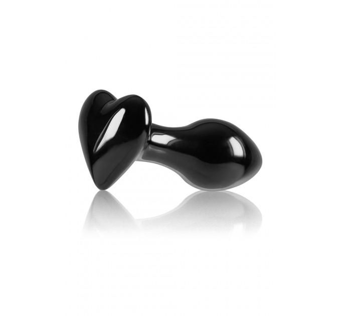 Скляна пробка NS Novelties CRYSTAL HEART BLACK