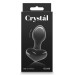 Скляна пробка NS Novelties CRYSTAL HEART BLACK