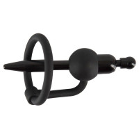 Уретральный катетер с вибро-эрекционным кольцом You2Toys черный 8.5 х 3.5 см