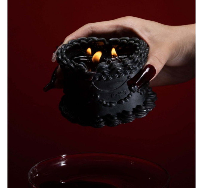 Свічка воскова UPKO Midnight Sweetie низькотемпературна, чорна, 270 гр