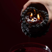 Свічка воскова UPKO Midnight Sweetie низькотемпературна, чорна, 270 гр