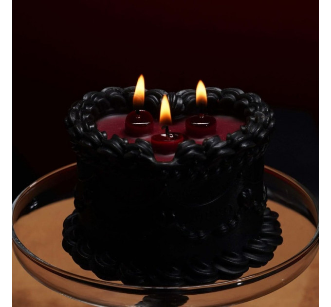 Свічка воскова UPKO Midnight Sweetie низькотемпературна, чорна, 270 гр