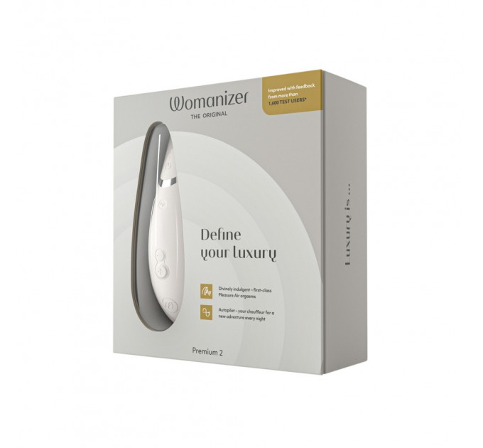 Вакуумний кліторальний стимулятор Womanizer Premium 2 Gray