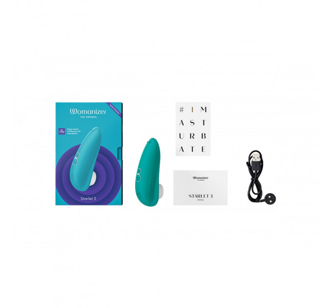 Вакуумний кліторальний стимулятор Womanizer Starlet 3 Turquoise
