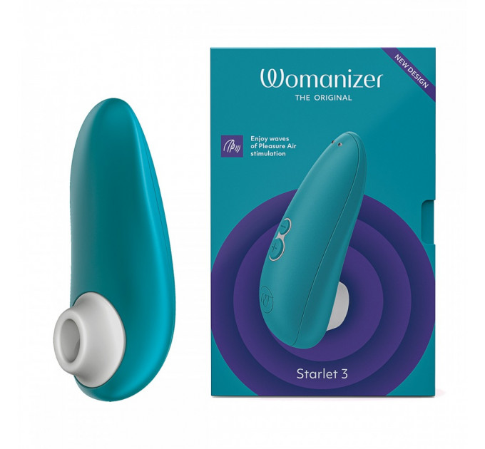 Вакуумний кліторальний стимулятор Womanizer Starlet 3 Turquoise