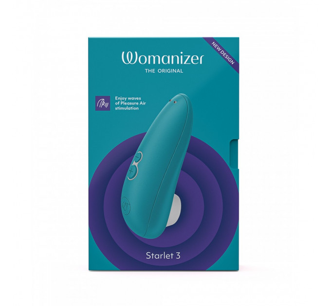 Вакуумний кліторальний стимулятор Womanizer Starlet 3 Turquoise