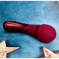 Вібратор мікрофон Dream Toys Dinky Curved Wand Jacky O бордовий