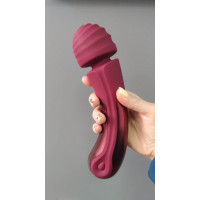 Вібратор мікрофон Dream Toys Dinky Curved Wand Jacky O бордовий