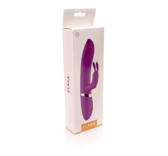 Вибратор-кролик CLARA Purple 12 функций вибрации и 6 пульсаций USB