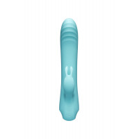 Вибратор-кролик с фрикциями Every Night Toys для точки G, голубой