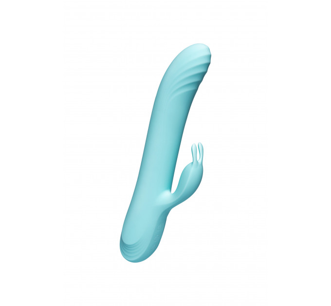 Вибратор-кролик с фрикциями Every Night Toys для точки G, голубой