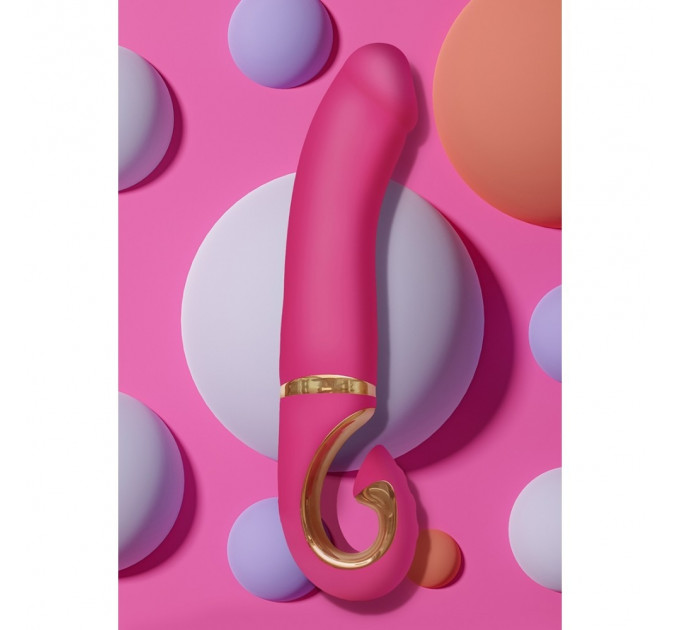 Вибратор нереалистичный Gjay Mini Gvibe, розовый, 19 см х 3.5 см