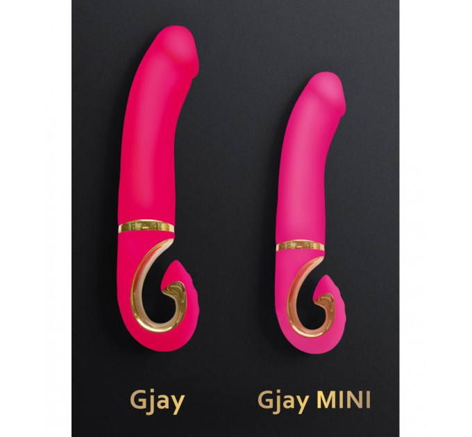 Вибратор нереалистичный Gjay Mini Gvibe, розовый, 19 см х 3.5 см