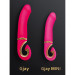 Вибратор нереалистичный Gjay Mini Gvibe, розовый, 19 см х 3.5 см